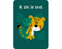 Postkaart Jungle - Ik zie je snel