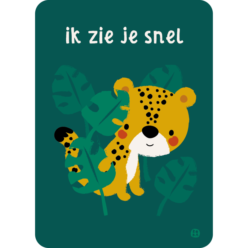 Postkaart Jungle - Ik zie je snel
Postkaart Jungle - Ik zie je snel