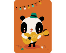 Postkaart Panda songwriter