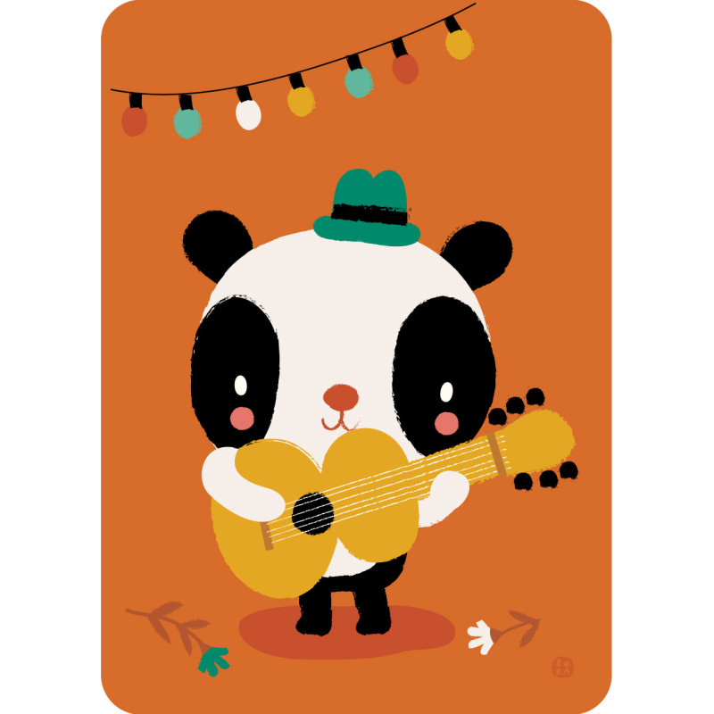 Postkaart Panda songwriter Postkaart Panda songwriter