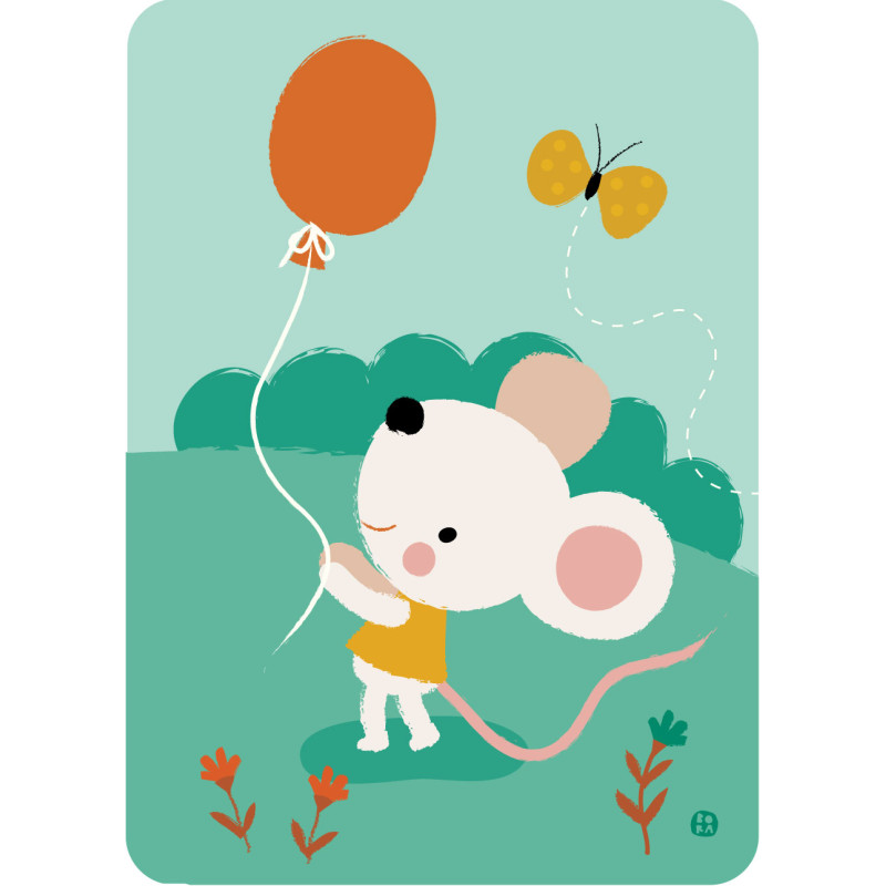 Postkaart Balloon mouse Postkaart Balloon mouse