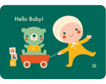 Postkaart Hello baby - Toys