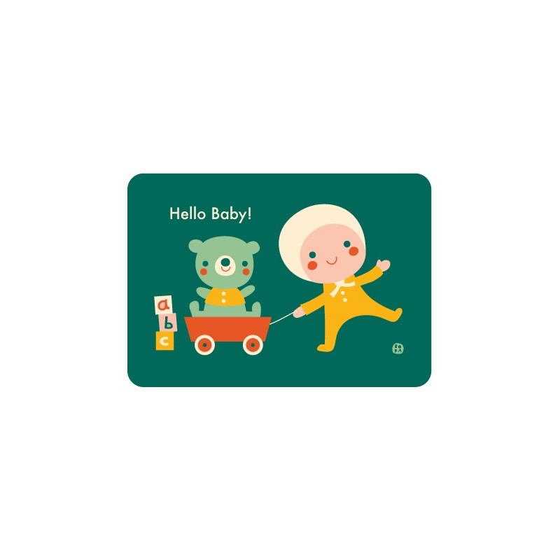 Postkaart Hello baby - Toys Postkaart Hello baby - Toys