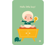 Postkaart Hello baby - Little boy