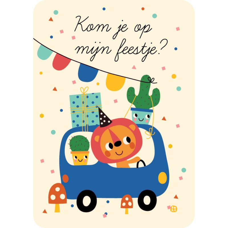 Uitnodigingskaarten - Auto