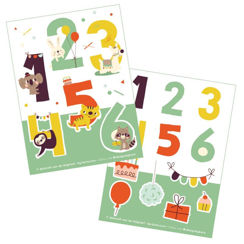 Stickers - Numbers Stickers - Numbers