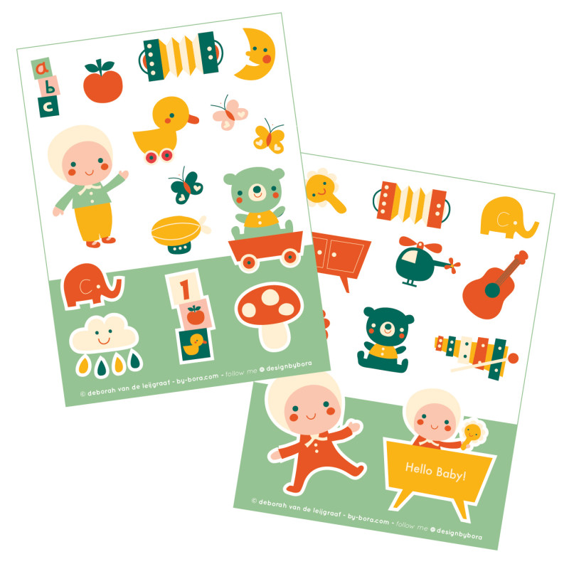 Stickers - Hello Baby Stickers - Hello Baby
