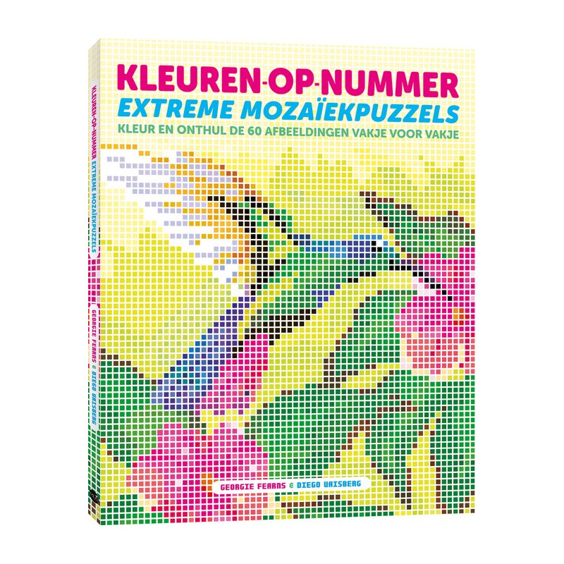 Kleuren-op-nummer: extreme mozaïekpuzzels Kleuren-op-nummer: extreme mozaïekpuzzels