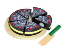 Houten chocoladetaart
