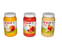 Hipp babyvoeding (3 houten potjes)