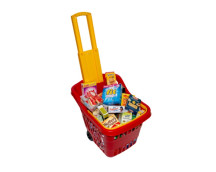Boodschappentrolley met inhoud