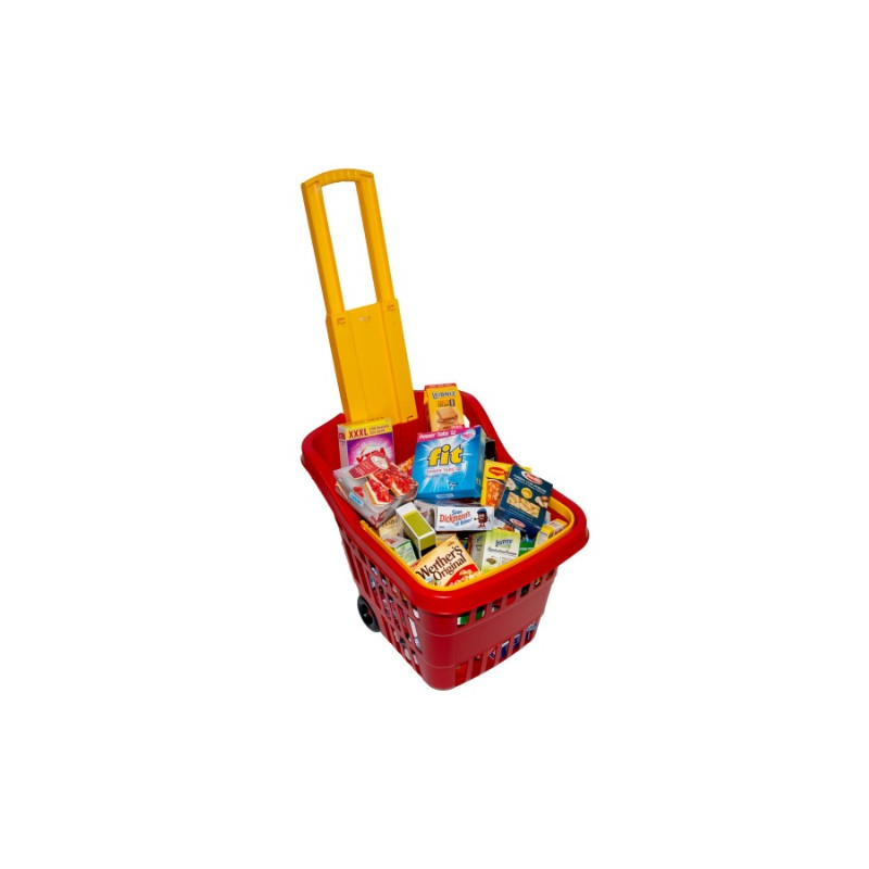 Boodschappentrolley met inhoud Boodschappentrolley met inhoud
