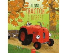 Kleine tractor in de herfst