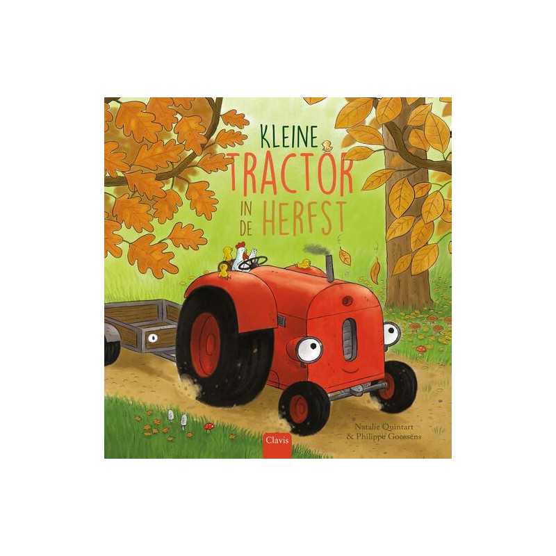 Kleine tractor in de herfst Kleine tractor in de herfst