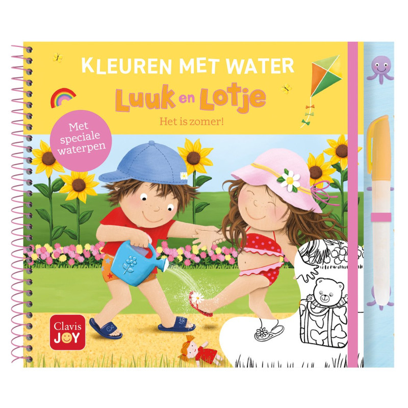 Luuk en Lotje- Het is zomer! - Kleuren met water Luuk en Lotje- Het is zomer! - Kleuren met water