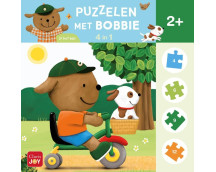 Puzzelen met Bobbie. 4-in-1-puzzel Het bos