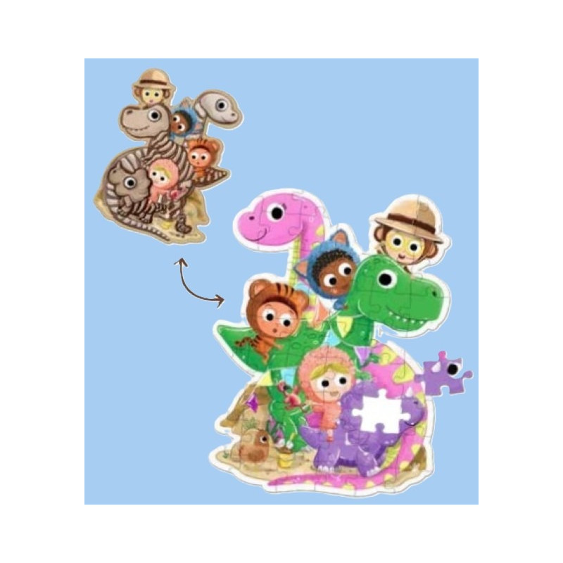 Beestenboel XXL puzzel - Dinosaurus! Beestenboel XXL puzzel - Dinosaurus!