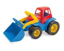Tractor met shovel (plastic wielen)