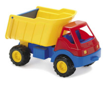 Kiepauto met rubber wielen