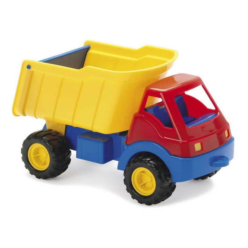 Kiepauto met rubber wielen Kiepauto met rubber wielen