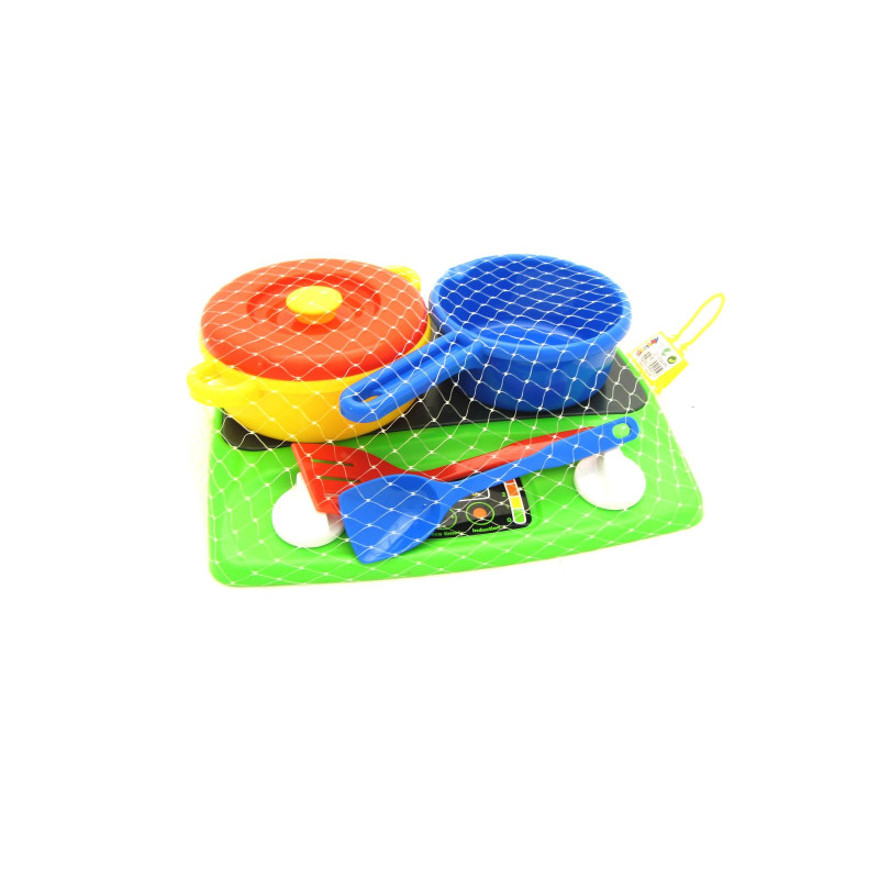 Kookplaat met pannenset Kookplaat met pannenset