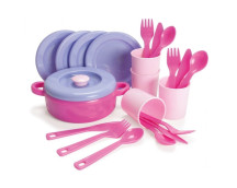 Eetservies pastel (22-delig)
