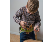 Gereeedschapsgordel met houten gereedschap 11-delig in doos Gereeedschapsgordel met houten gereedschap 11-delig in doos