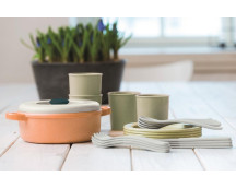 BIOplastic eetset (donkerblauw/22-delig)