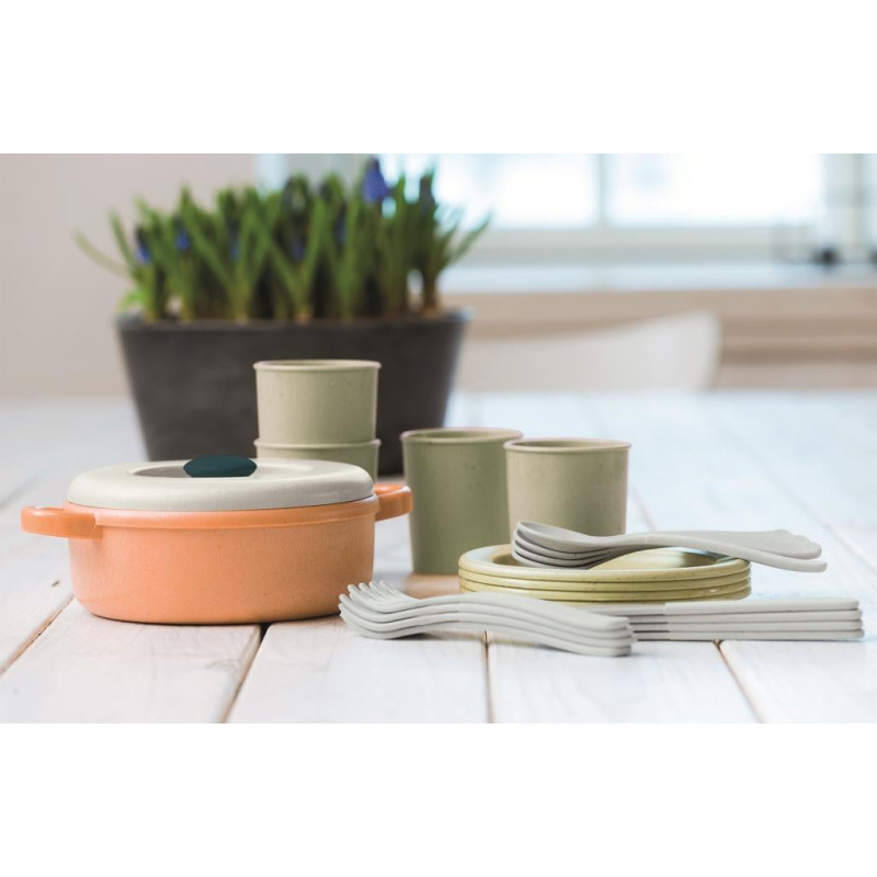 BIOplastic eetset (donkerblauw/22-delig)