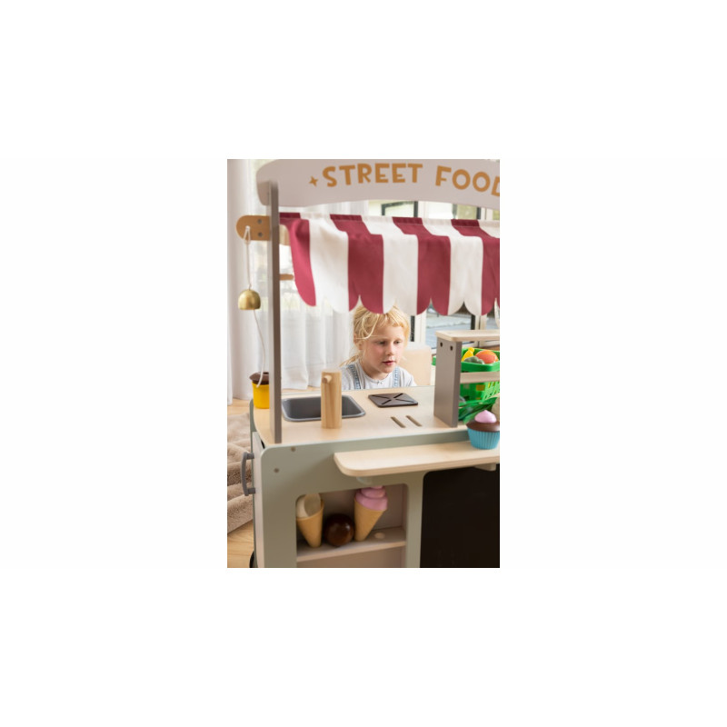 Houten streetfood kraam en keukentje Houten streetfood kraam en keukentje