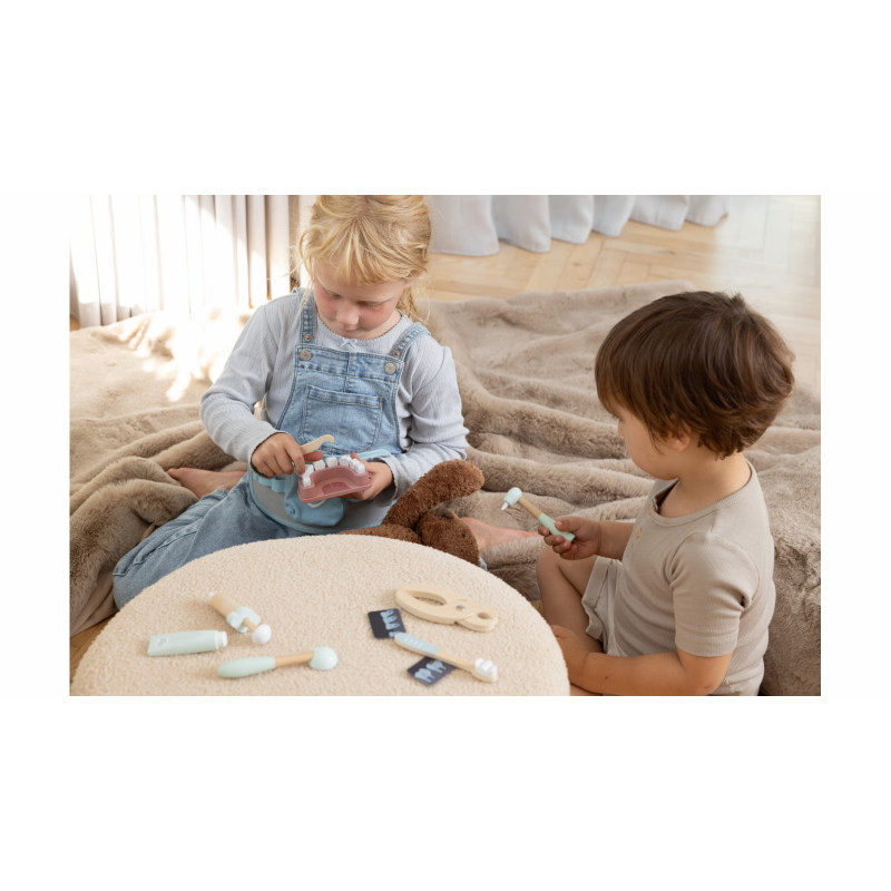 Houten tandartsset 19-delig in doos Houten tandartsset 19-delig in doos