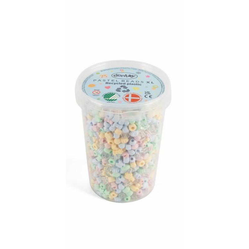 PASTEL RECYCLED BEADS XL 1580 PCS KINDERGARTEN PASTEL RECYCLED BEADS XL 1580 PCS KINDERGARTEN