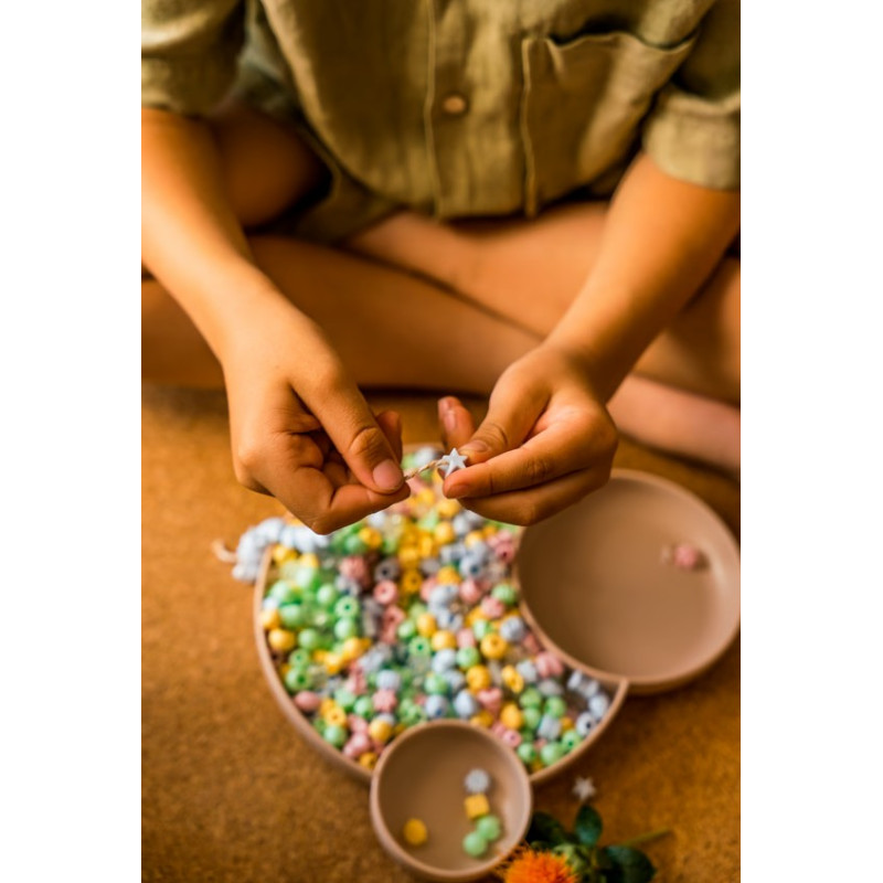 PASTEL RECYCLED BEADS XL 1580 PCS KINDERGARTEN PASTEL RECYCLED BEADS XL 1580 PCS KINDERGARTEN