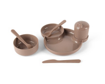 TINY Dinnertime servies geschenkset (mokka/7-delig)