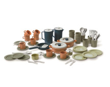 BIOplastic grote eetset (donkerblauw/79-delig)