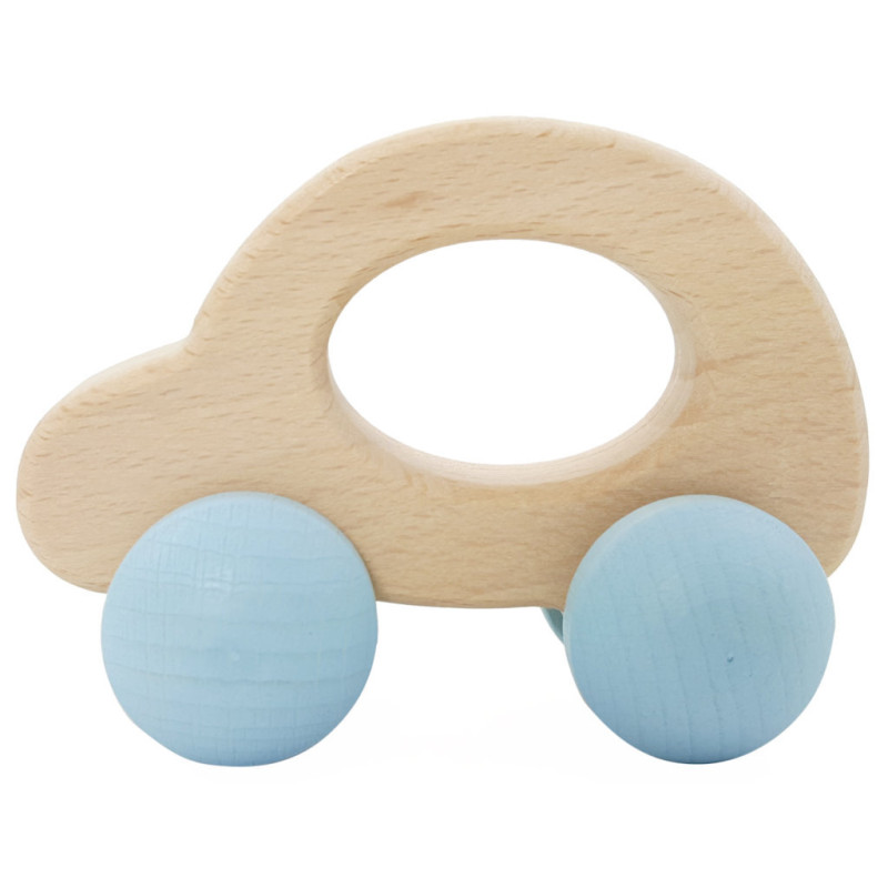Rolli auto (naturel/blauw) Rolli auto (naturel/blauw)