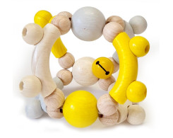 Rammelaar bol (naturel/geel)
