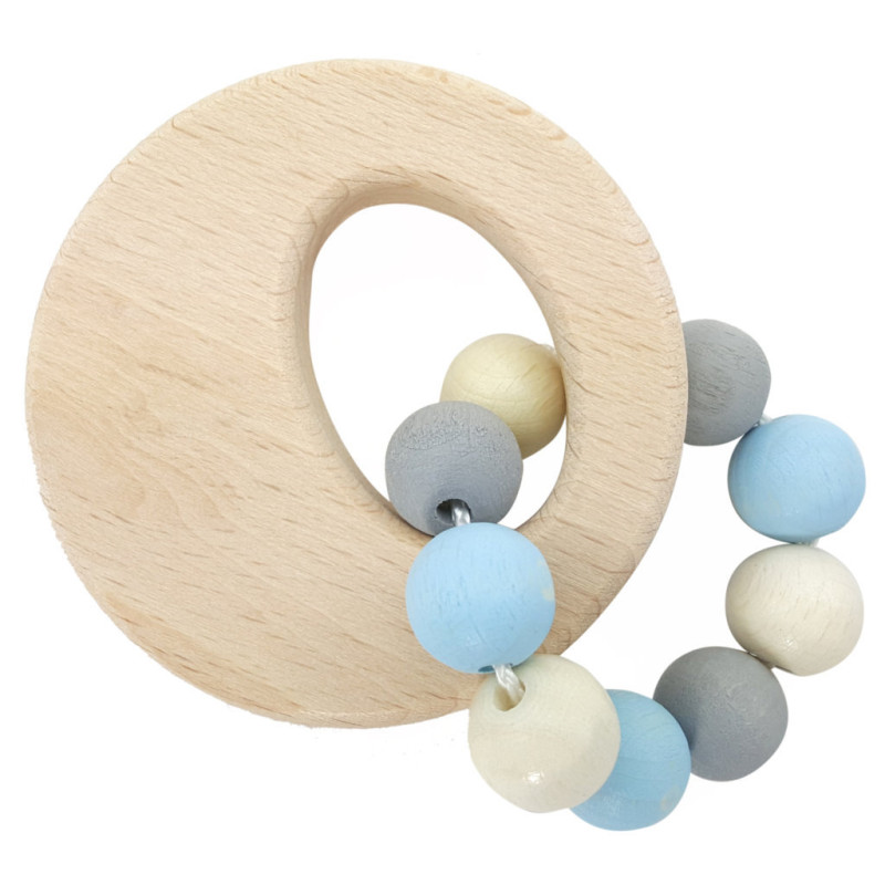 Rammelaar cirkel (naturel/blauw) Rammelaar cirkel (naturel/blauw)