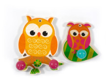 Kapstokjes uil (set van 2 stuks)