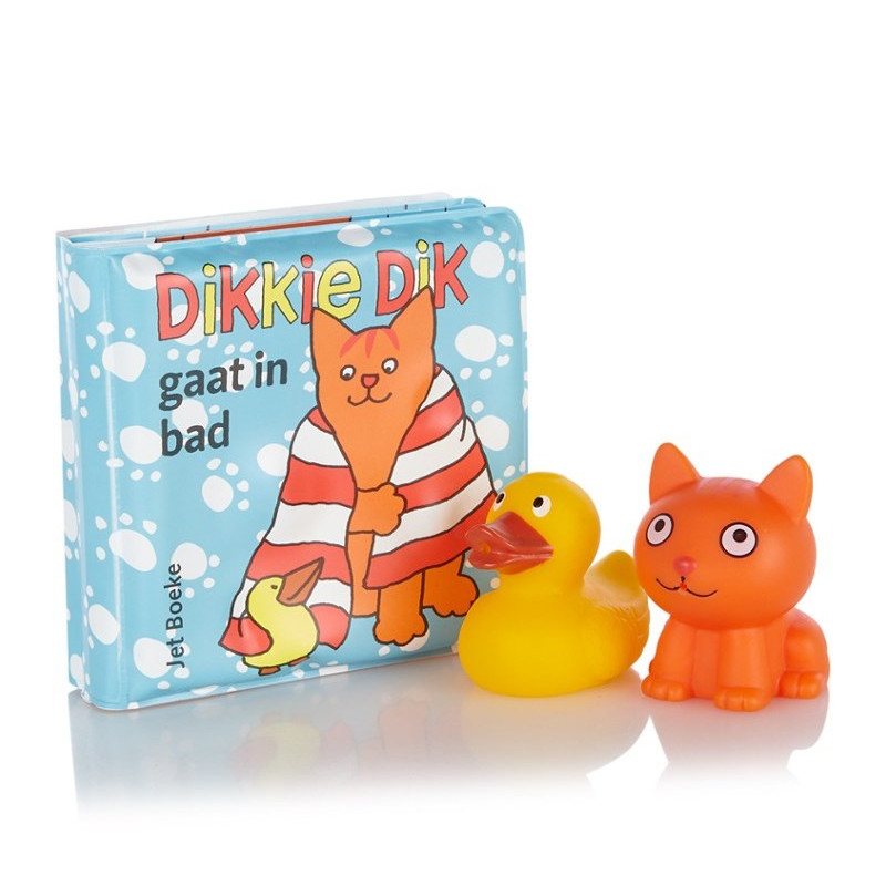 Badboekje Dikkie Dik gaat in bad (met 2 waterspuiters) Badboekje Dikkie Dik gaat in bad (met 2 waterspuiters)