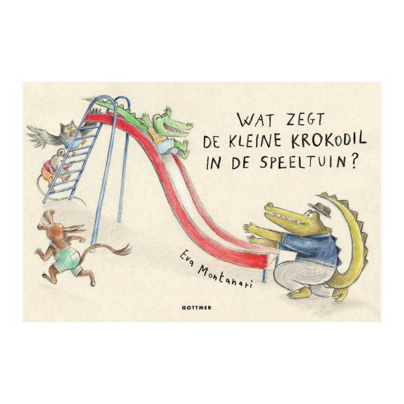 Wat zegt de kleine krokodil in de speeltuin? Wat zegt de kleine krokodil in de speeltuin?