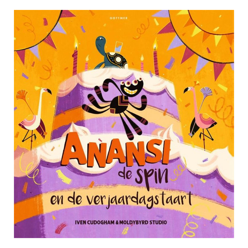 Anansi de spin en de verjaardagstaart Anansi de spin en de verjaardagstaart