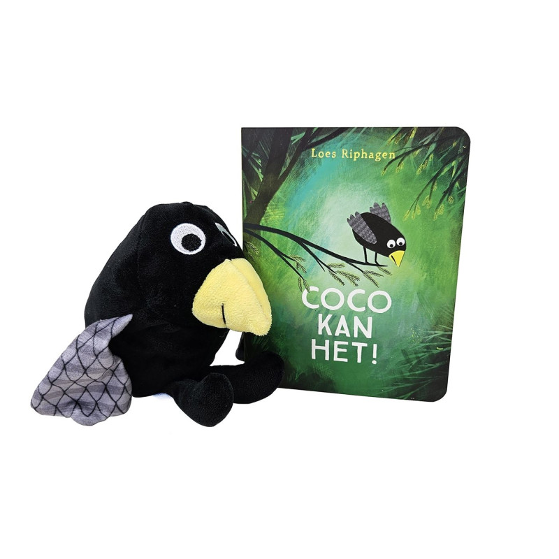 Coco kan het! – kartonboekje met pluchen Coco