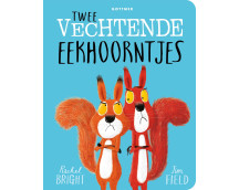 Twee vechtende eekhoorntjes (kartonboek)