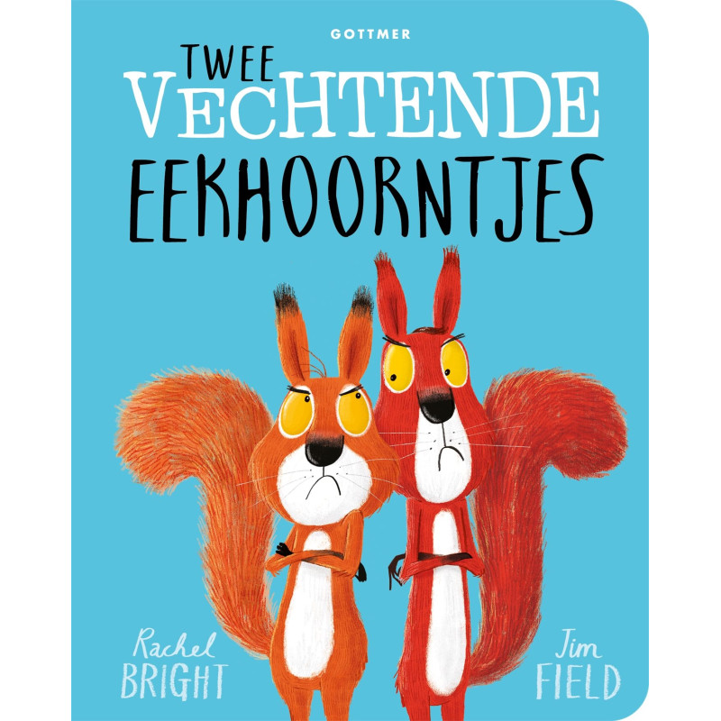 Twee vechtende eekhoorntjes (kartonboek) Twee vechtende eekhoorntjes (kartonboek)