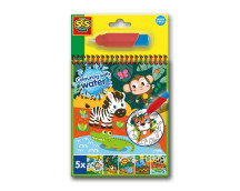 Kleuren met water kleurboek met waterstift - Safari
