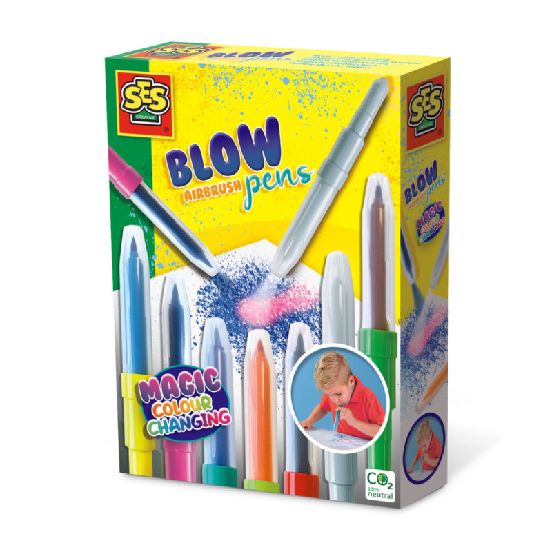 Blow airbrush pens - Magisch kleurveranderen Blow airbrush pens - Magisch kleurveranderen