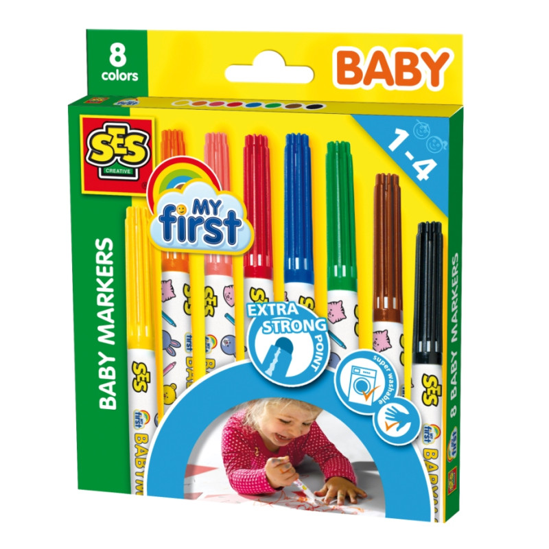 My First - babystiften (8 kleuren) My First - babystiften (8 kleuren)