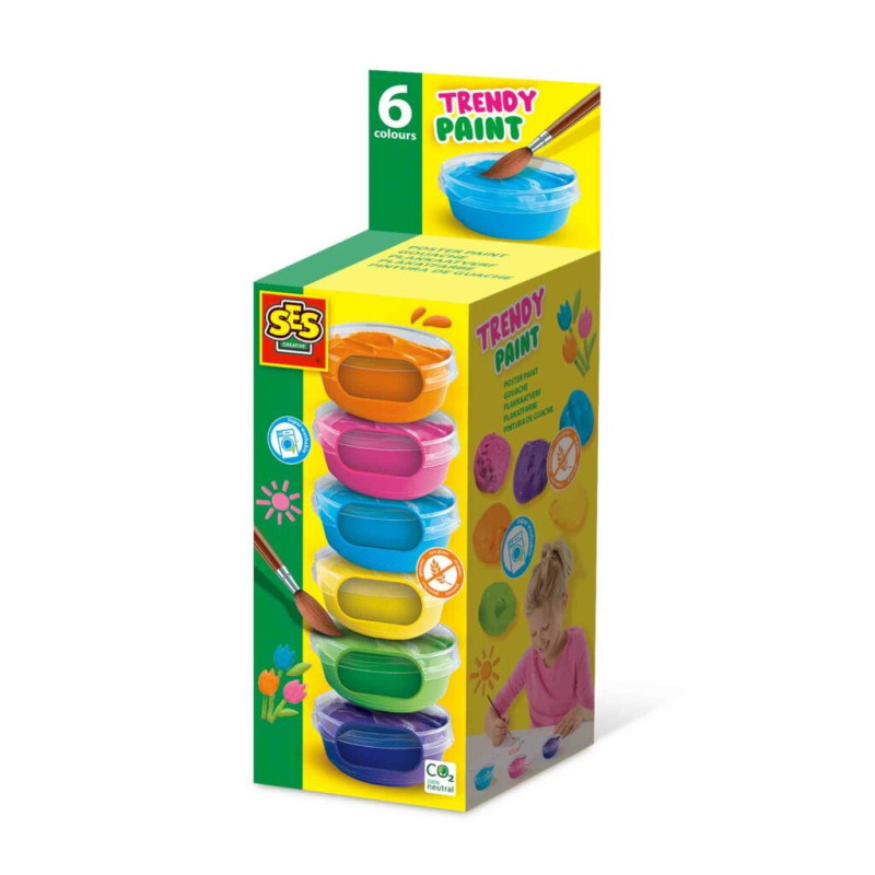 Plakkaatverf trendy (6x45ml) Plakkaatverf trendy (6x45ml)