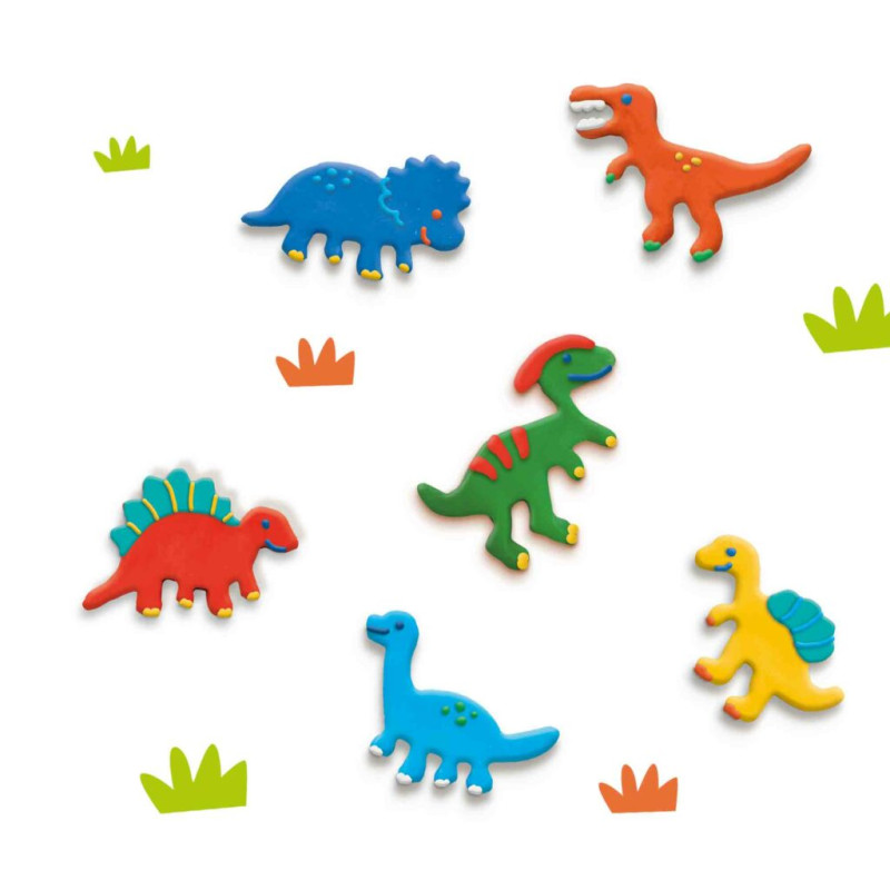 Klei uitsteekvormen - Dino's